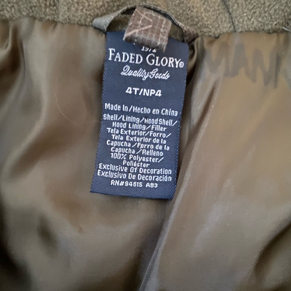 Faded Glory 2 in-1 Systems winter coat Jacket - Boys, 4T - Picture 9 of 12